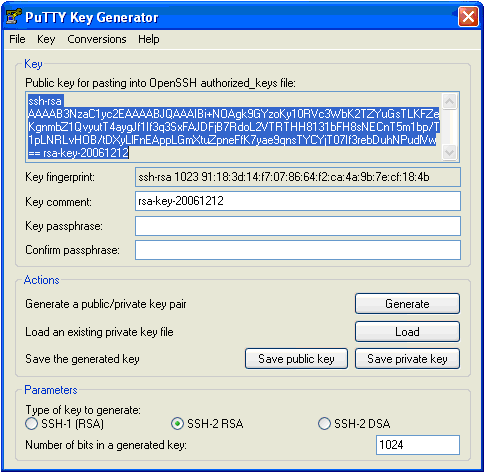 Generate Ssh Key Pair Puttygen