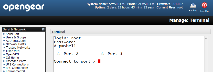Java terminal