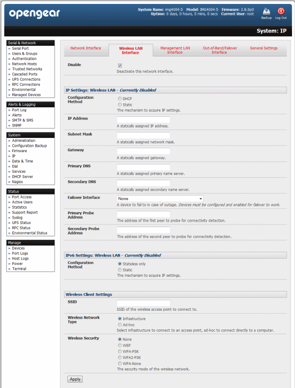Configuring an 802.11 connection